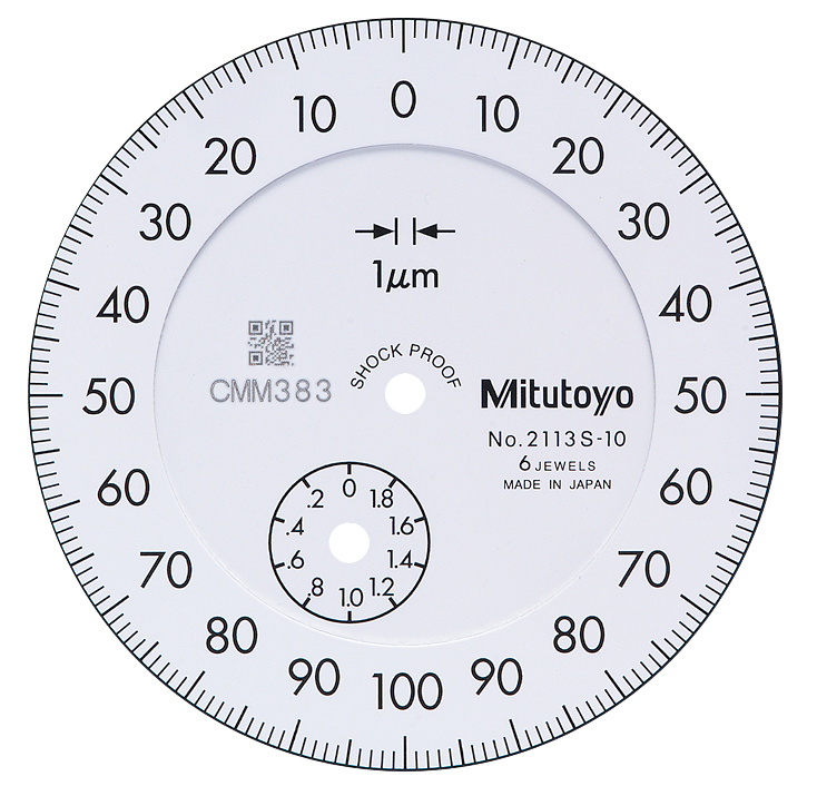 標準形ダイヤルゲージ S (目量0.001 mm・測定範囲2 mm、バランス目盛 ...